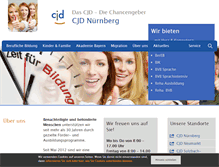 Tablet Screenshot of cjd-nuernberg.de